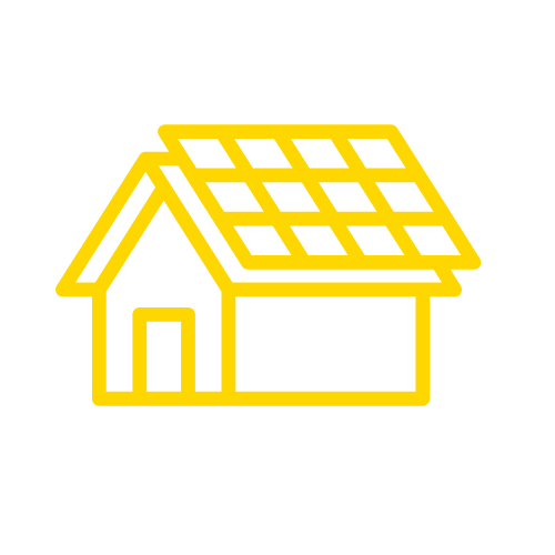 solar house illustartion